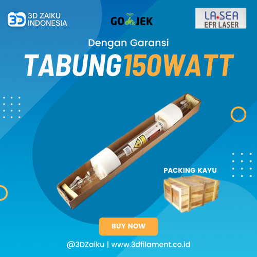 Tabung Laser CO2 150 Watt 150W Merek EFR dengan Garansi